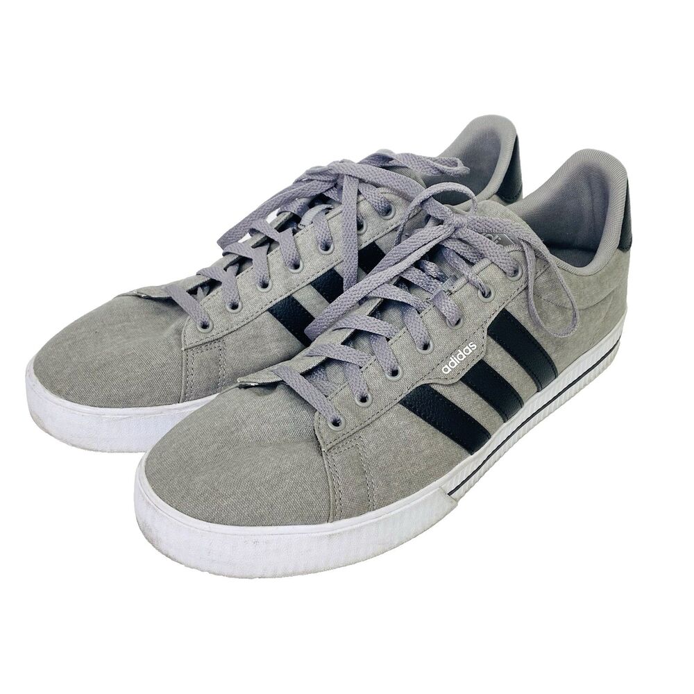 Adidas Daily 3.0 Skateboarding Shoes Men Sneakers Grey White FW3270 Size 13